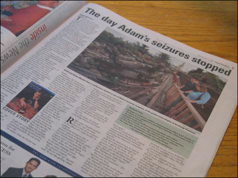 The Headline Says It All; The Day Adam's Seizures Stopped!