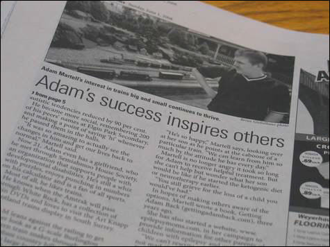 Adam's Success Inspires Others